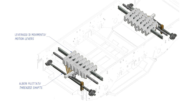 MT500051 – Overhaul kit belts regulation levers (separator area)